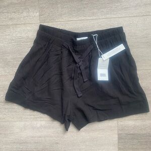 NWT‎ Vince 100% Cotton Black High Rise Short Size Xsmall